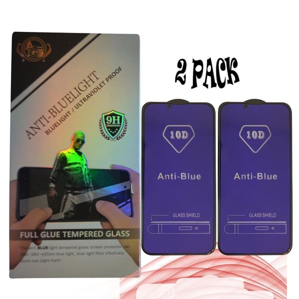 2 PACK Anti-Blue, 9H skärmskydd Kompatibel med Iphone Iphone 14