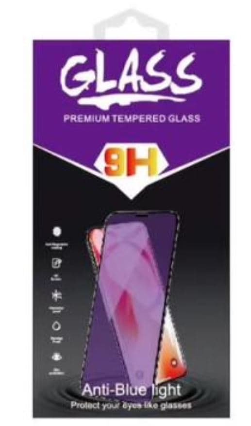 2-PACK - Anti-blå, 9H skærmbeskytter iPhone hærdet glas -