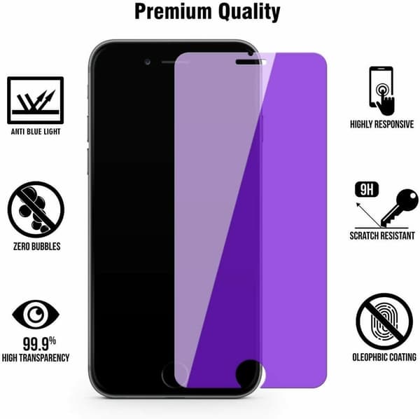 2-PACK -Anti-blå, 9H skærmbeskytter iPhone 13 MINI hærdet glas (5,4 tommer)
