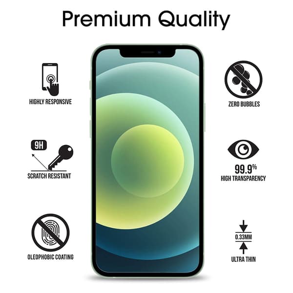 2-PACK -Anti-blå, 9H skærmbeskytter iPhone 13 MINI hærdet glas (5,4 tommer)