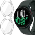 Miniatyrbillede 1 af 6: 2-PACK Fulddækkende Galaxy Watch 4 44mm Ultra Thin TPU Shell Liquid
