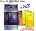 Miniatyrbillede 2 af 10: 3-PACK: 9D skærmbeskytter iPhone 12, 12 PRO hærdet glas (6,1 tommer)