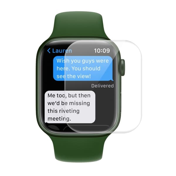 ENKAY 3D Skärmskydd för Apple Watch 7 / 8 / 9 41mm - Genomskinlig