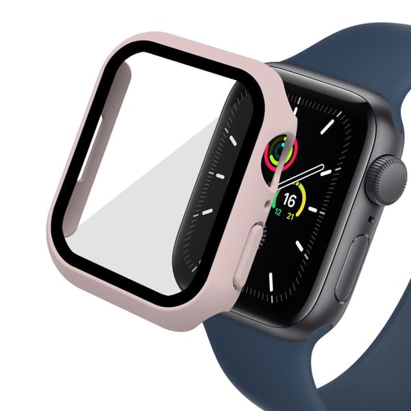 ENKAY Apple Watch 7 / 8 / 9 41mm Skal med skärmskydd - Rosa