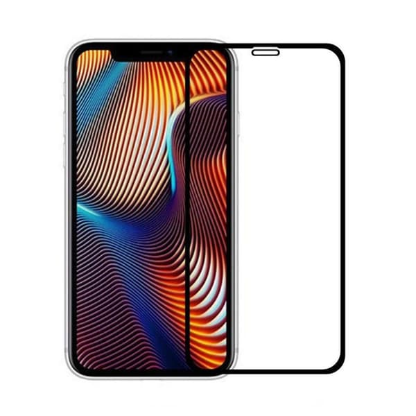 Skärmskydd iPhone 11/XR - 3D Härdat Glas Svart