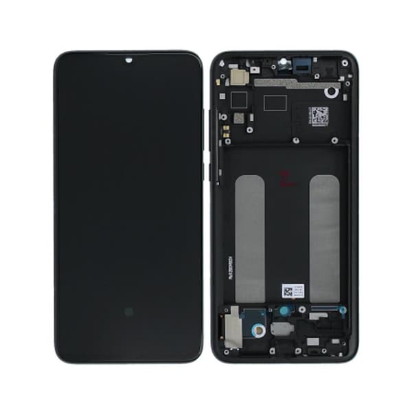 Xiaomi Mi 9 Lite (2019) Skärm/Display + Ram (Service Paket) - Tarnish Svart