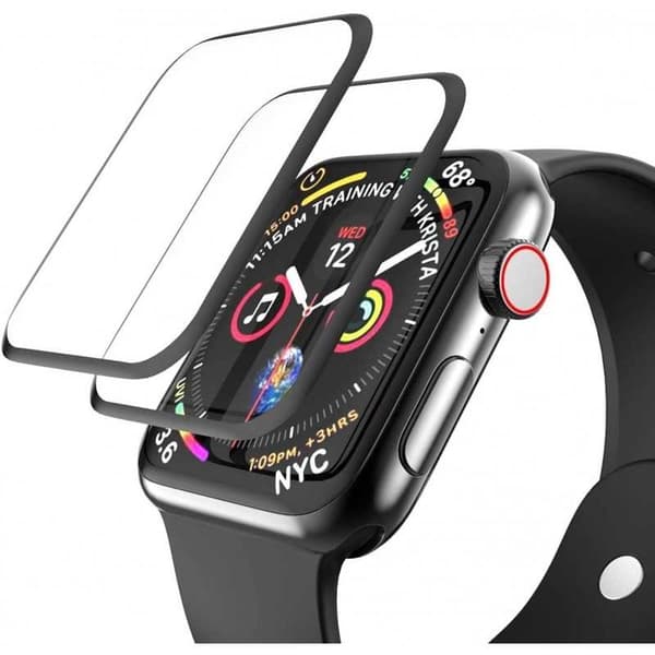 2-PACK Apple Watch Series 7 41 mm FullFrame 3D joustava lasi 0,26 mm 7H