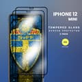 Miniatyrbild 4 av 4: 2-Pack iPhone 12 Mini - Härdat Glas 9H - Super Kvalitet 3D Skärmskydd