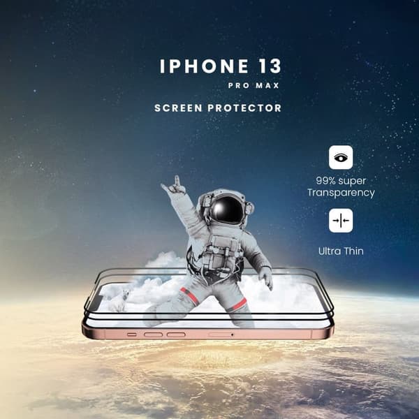 2-Pack iPhone 13 Pro Max - Härdat Glas 9H - Super Kvalitet 3D Skärmskydd