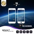 Miniatyrbild 1 av 4: iPhone 7 Vit - Härdat Glas 9H-Super Kvalitet 3D Skärmskydd
