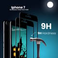 Miniatyrbild 4 av 5: 2-Pack iPhone 7 Svart - Härdat Glas 9H - Super Kvalitet 3D Skärmskydd