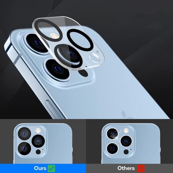 Kameraskydd iPhone 13 Pro - Härdat Glas