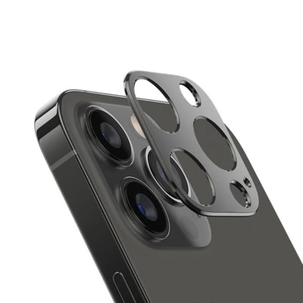 iPhone 13 Pro / 13 Pro Max linsebeskyttelse aluminiumslegering Sort