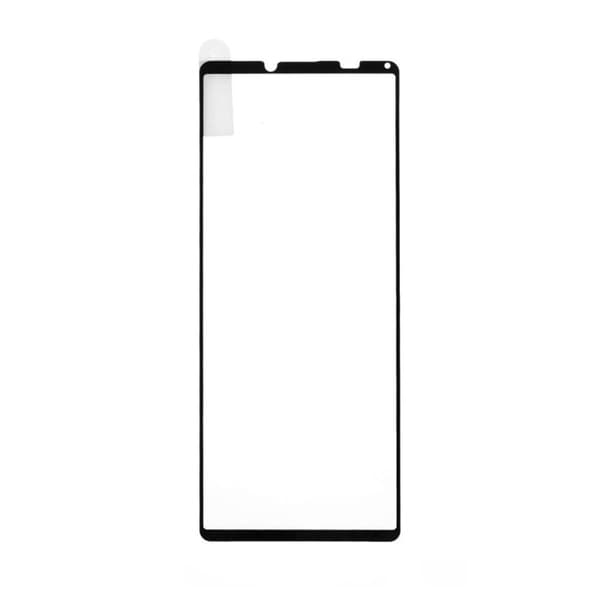Skärmskydd Sony Xperia 10 III - Härdat Glas Svart (miljö)