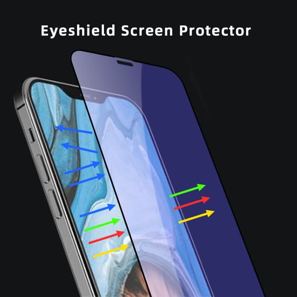 Anti-blå- iPhone 7/8/SE 2020/SE2022 hærdet glas 9H skærmbeskytter  (4,7 tommer) -3-PACK