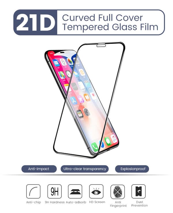 2-PACK- 21D Skärmskydd Iphone 13/PRO 6.1 tum, Härdat Glas