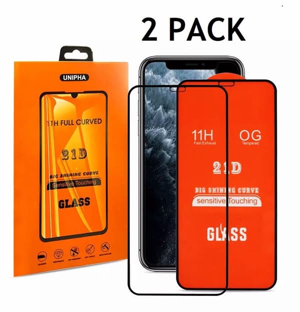 2-PACK- 21D Skärmskydd Iphone 13/PRO 6.1 tum, Härdat Glas