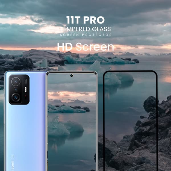 Xiaomi 11T pro 5G - Härdat Glas 9H - Super Kvalitet 3D Skärmskydd