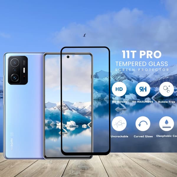 Xiaomi 11T pro 5G - Härdat Glas 9H - Super Kvalitet 3D Skärmskydd