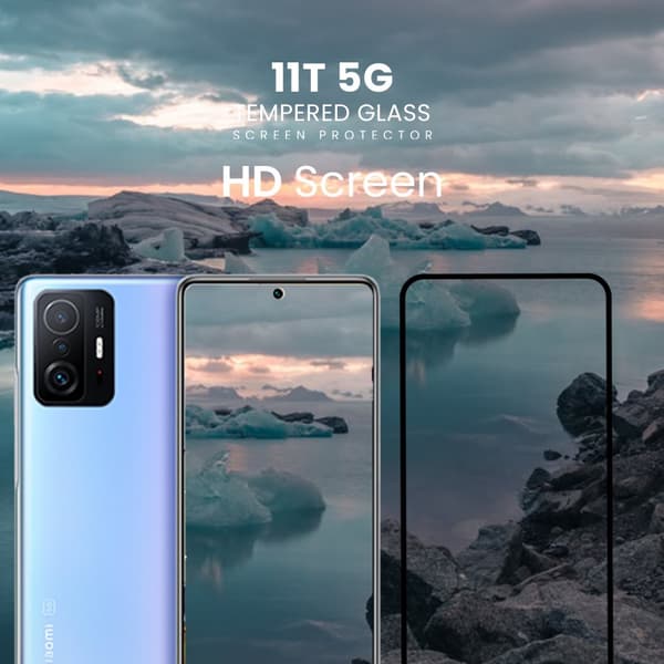 Xiaomi 11T 5G - Härdat Glas 9H - Super Kvalitet 3D Skärmskydd