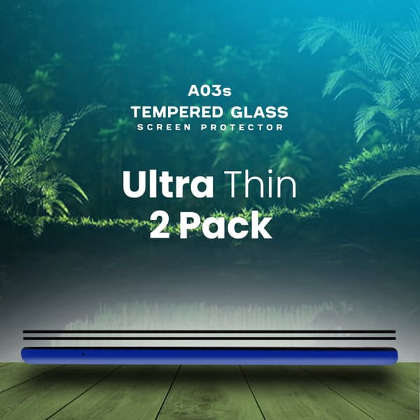 2-Pack Samsung Galaxy A03s - Härdat Glas 9H - Super Kvalitet 3D Skärmskydd