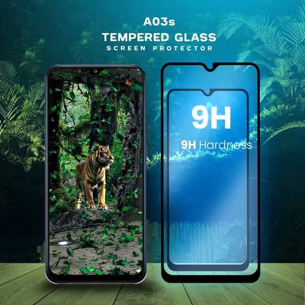2-Pack Samsung Galaxy A03s - Härdat Glas 9H - Super Kvalitet 3D Skärmskydd