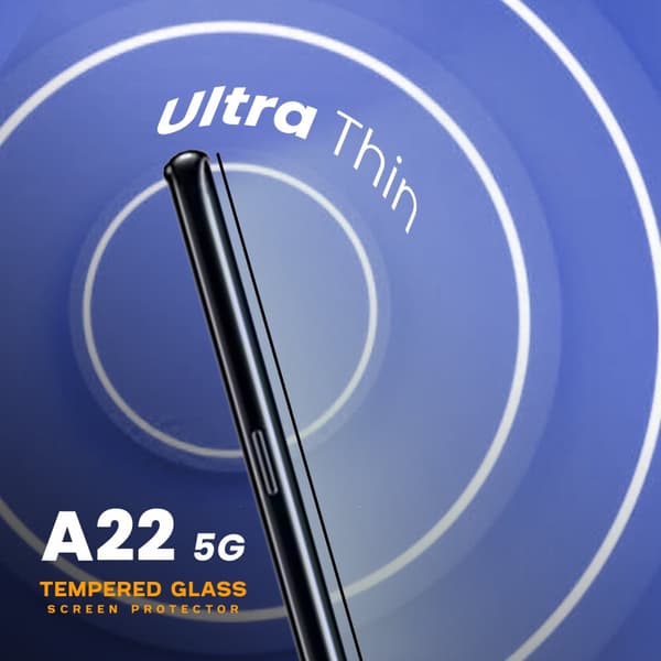 Samsung Galaxy A22 5G - Härdat Glas 9H - Super Kvalitet 3D Skärmskydd