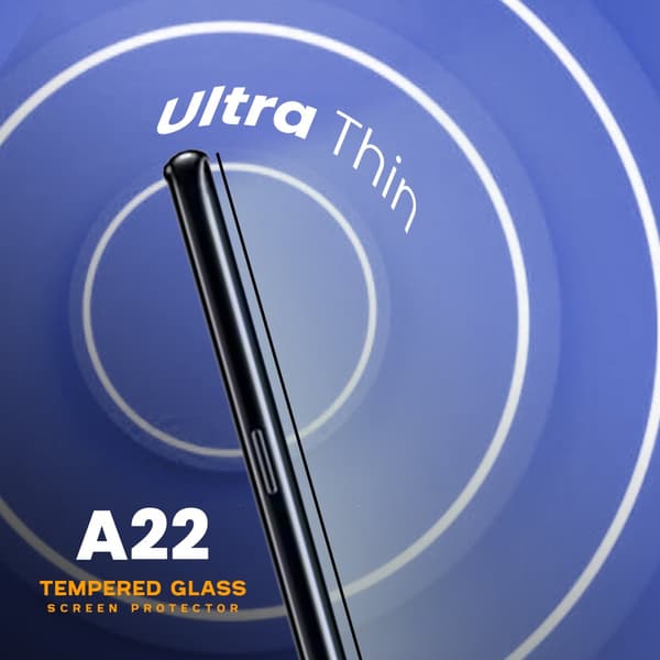 Samsung Galaxy A22 - Härdat Glas 9H - Super Kvalitet 3D Skärmskydd