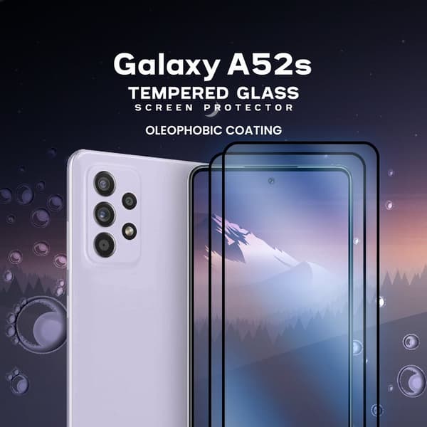 2-Pack Samsung Galaxy A52s - Härdat Glas 9H - Super Kvalitet 3D