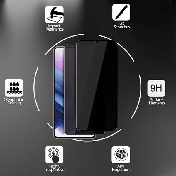 2 KPL- PRIVACY Näytönsuoja S22 PLUS 5G, Privacy Näytönsuoja