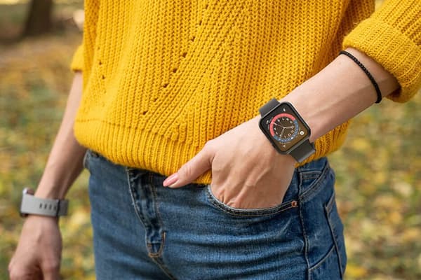 Apple watch series 7/8/9 - 45mm : Shell med skærmbeskytter