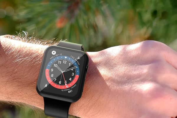 Apple watch series 7/8/9 - 45mm : Shell med skærmbeskytter