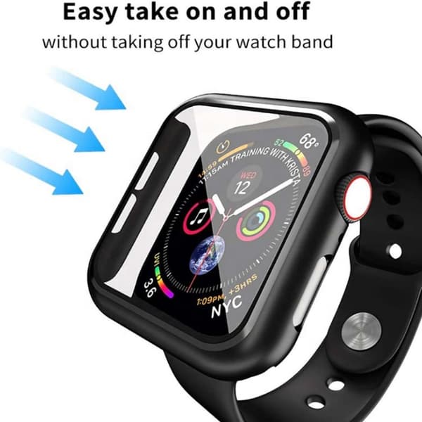 Apple watch series 7/8/9 - 45mm : Shell med skærmbeskytter