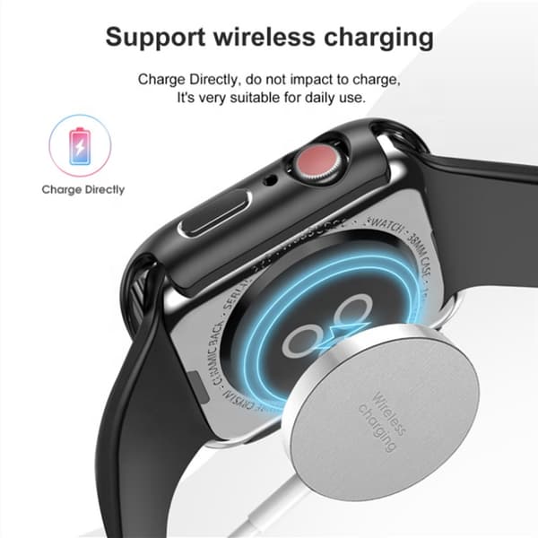Apple watch series 7/8/9 - 41mm:  2 i 1 design Fodral med skärmskydd