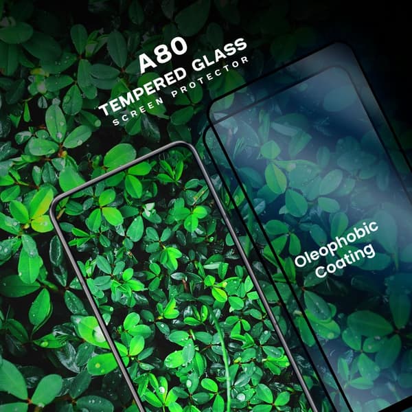 2-Pack Samsung Galaxy A80 - Härdat Glas 9H - Super Kvalitet 3D Skärmskydd