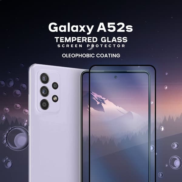 Samsung Galaxy A52s -Härdat glas 9H-Super kvalitet 3D Skärmskydd