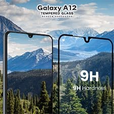 Samsung Galaxy A12 - Härdat Glas 9H - Super Kvalitet 3D Skärmskydd