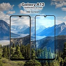 Samsung Galaxy A12 - Härdat Glas 9H - Super Kvalitet 3D Skärmskydd