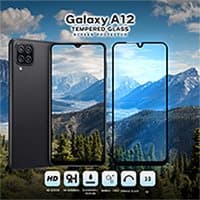 Samsung Galaxy A12 - Härdat Glas 9H - Super Kvalitet 3D Skärmskydd