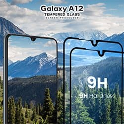 2-Pack Samsung Galaxy A12 - Härdat Glas 9H - Super Kvalitet 3D Skärmskydd