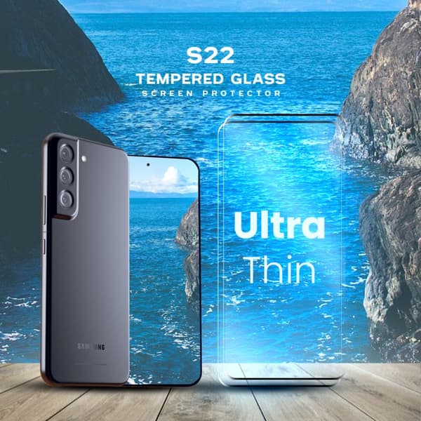 2-Pack Samsung Galaxy S22 - Härdat Glas 9H - Super Kvalitet 3D Skärmskydd