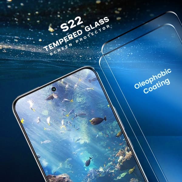 2-Pack Samsung Galaxy S22 - Härdat Glas 9H - Super Kvalitet 3D Skärmskydd