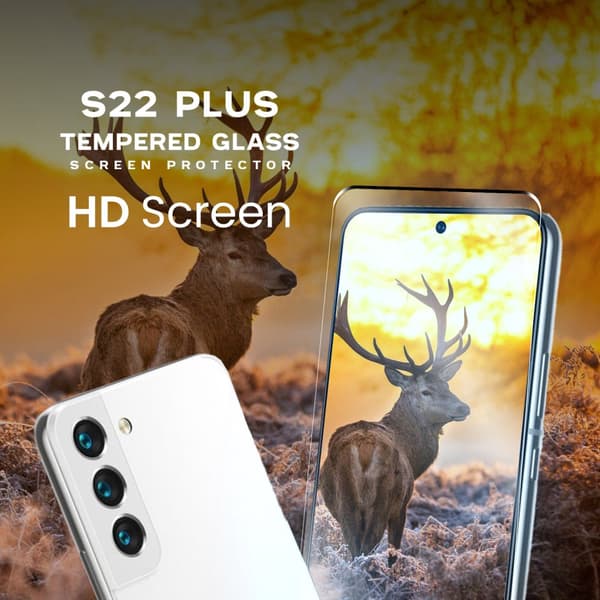 Samsung Galaxy S22 Plus - Härdat Glas 9H - Super Kvalitet 3D Skärmskydd