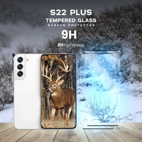 2-Pack Samsung Galaxy S22 Plus - Härdat Glas 9H - Super Kvalitet 3D Skärmskydd