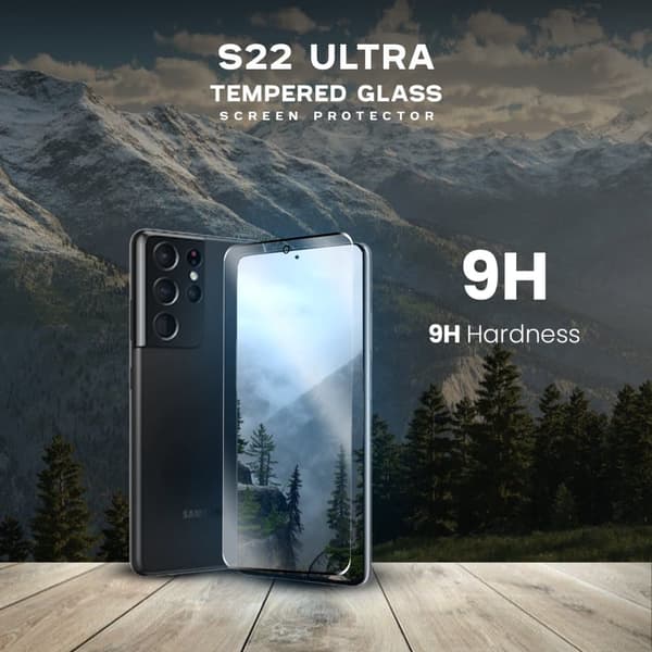 Samsung Galaxy S22 Ultra - Härdat Glas 9H - Super Kvalitet 3D Skärmskydd