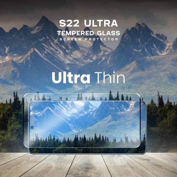 Samsung Galaxy S22 Ultra - Härdat Glas 9H - Super Kvalitet 3D Skärmskydd