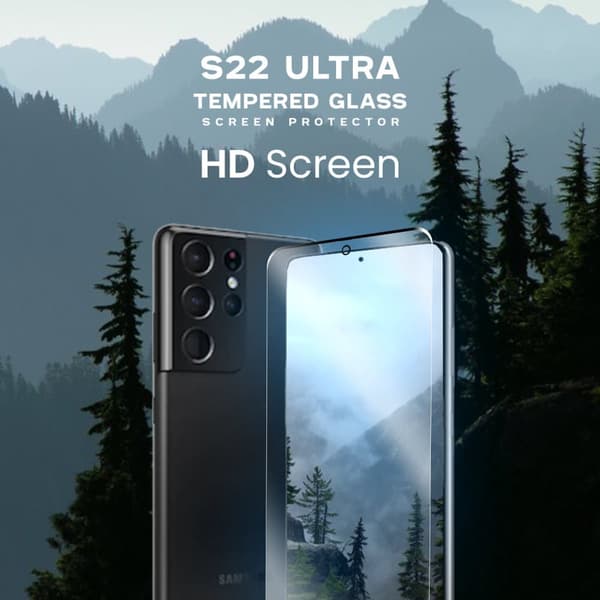 Samsung Galaxy S22 Ultra - Härdat Glas 9H - Super Kvalitet 3D Skärmskydd