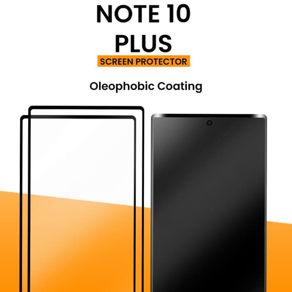 2-Pack Samsung Galaxy Note 10 Plus - Härdat glas 9H-Super kvalitet 3D Skärmskydd