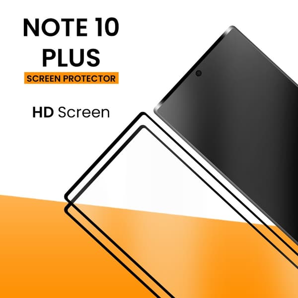 2-Pack Samsung Galaxy Note 10 Plus - Härdat glas 9H-Super kvalitet 3D Skärmskydd