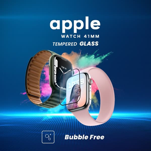 Apple Watch 41mm – Härdat glas 9H – Super kvalitet 3D Skärmskydd